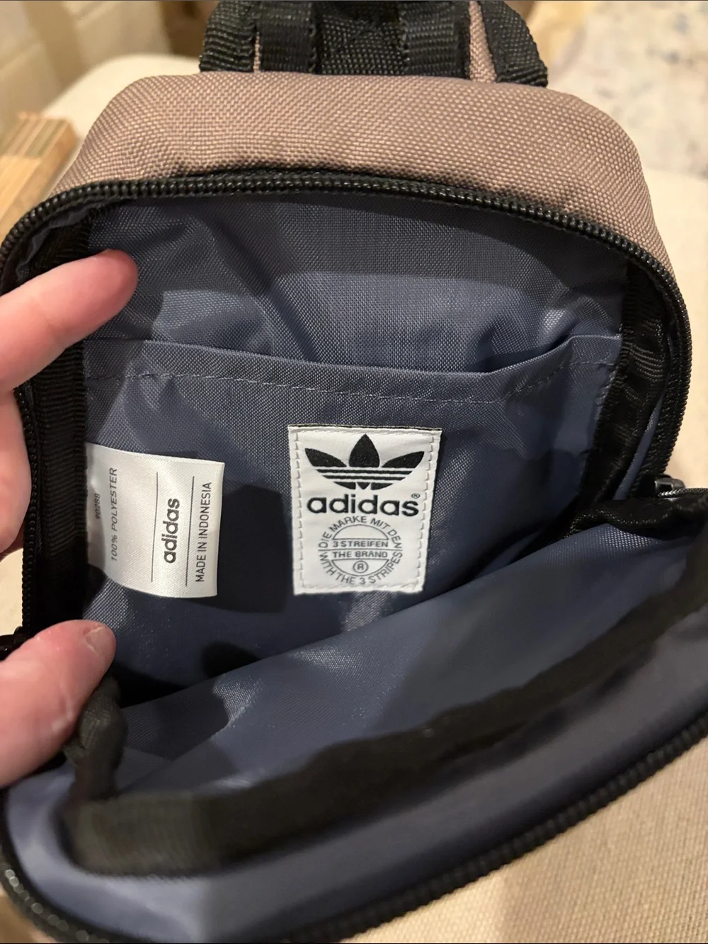 ADIDAS Brown Originals Utility Mini Sling Bag/NWT